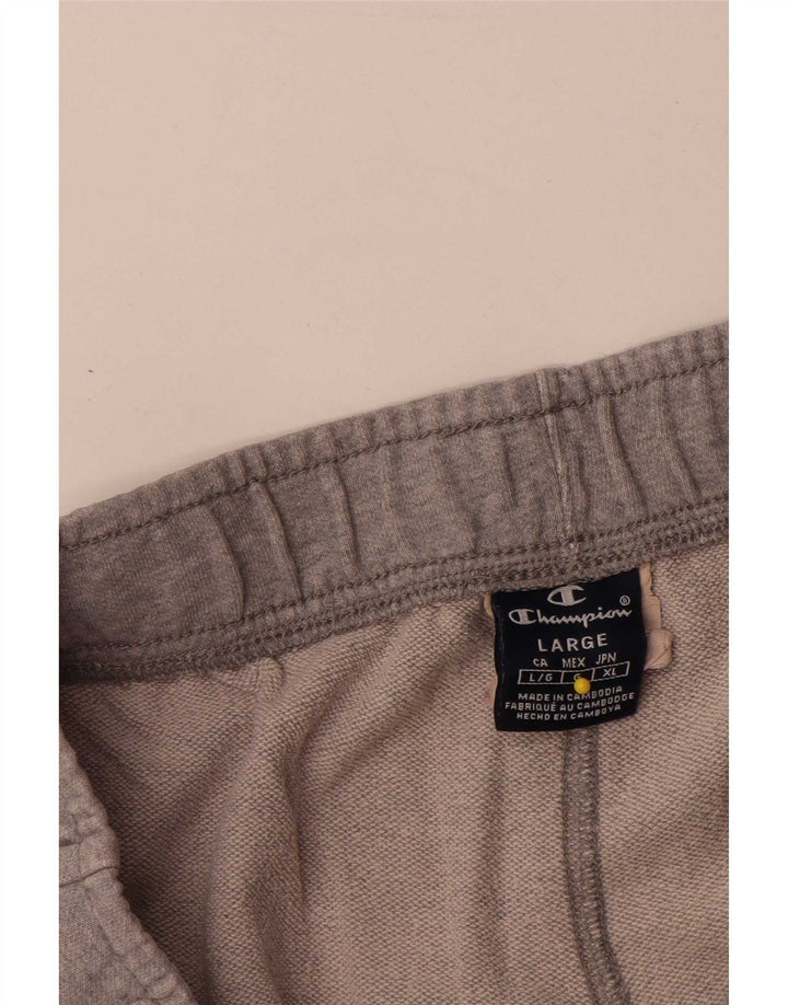 Pantaloncini sportivi grafici da uomo Champion di grandi dimensioni in cotone chiazzato grigio