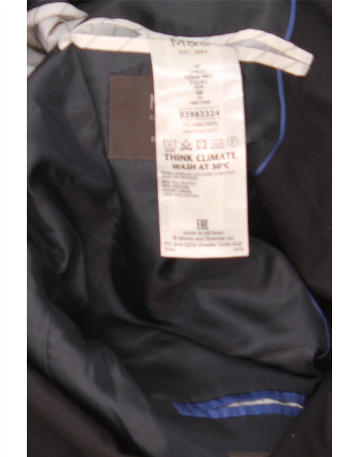 Giacca blazer a 2 bottoni da uomo Marks & Spencer EU 50 medio blu navy