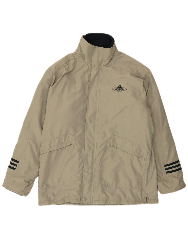Giacca a vento da uomo Adidas UK 38/40 Poliestere grigio medio