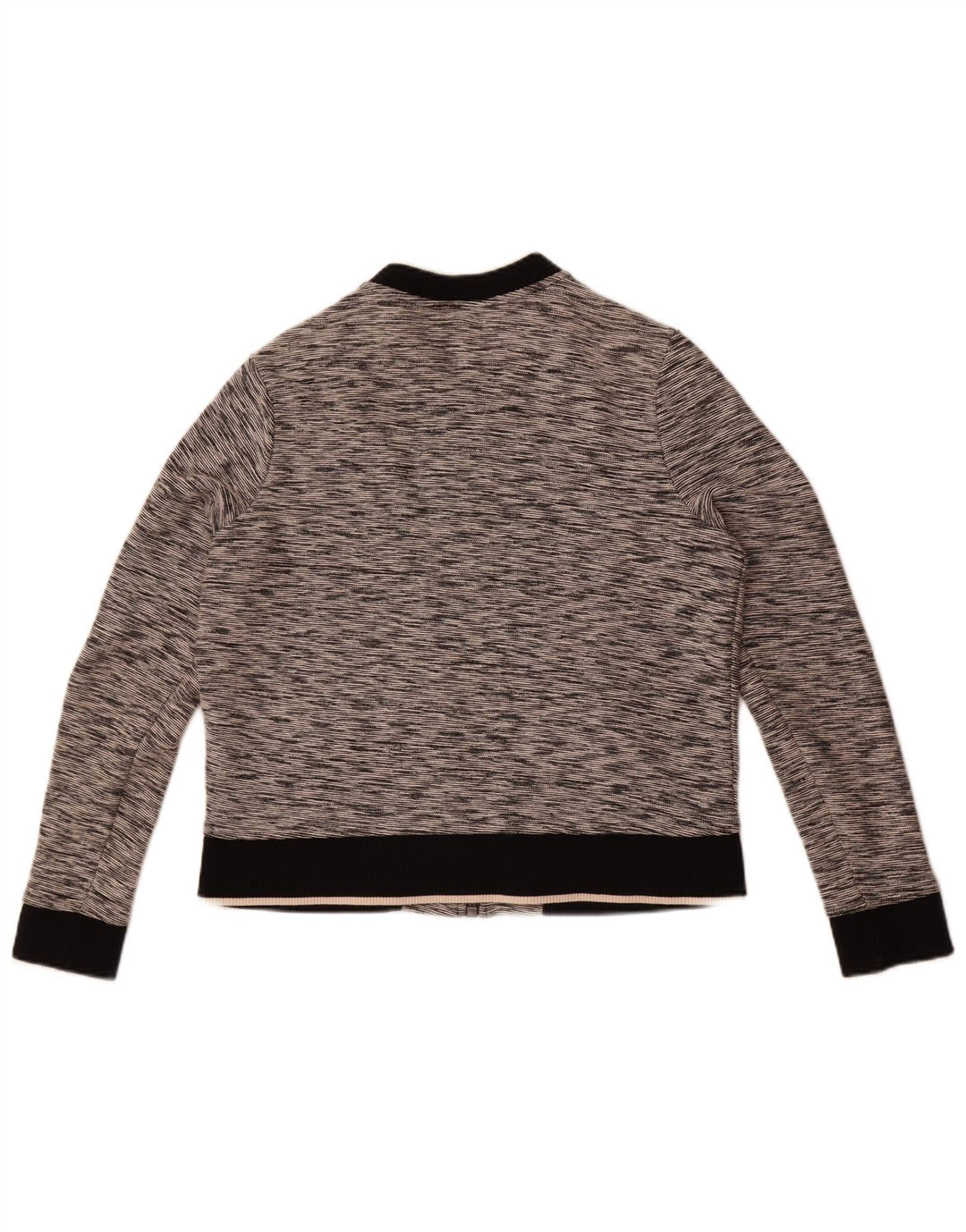 Giacca da tuta da donna Tommy Hilfiger UK 12 Cotone chiazzato grigio medio