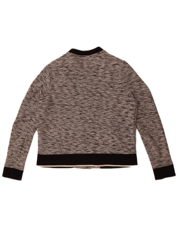 Giacca da tuta da donna Tommy Hilfiger UK 12 Cotone chiazzato grigio medio