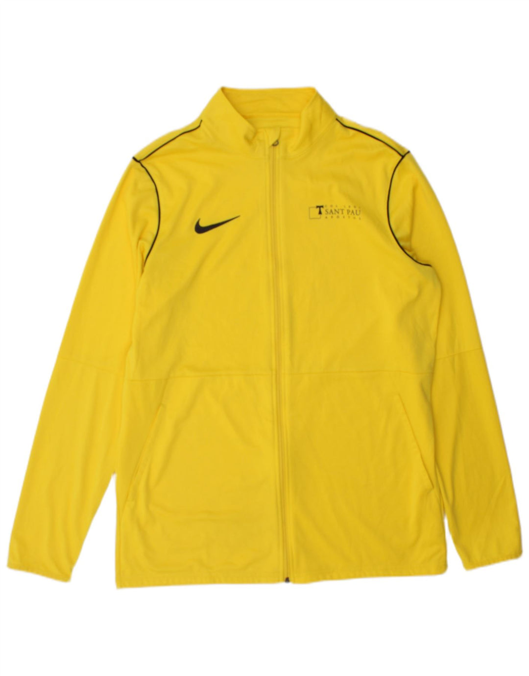 Giacca da tuta Nike Dri Fit da uomo, grande, in poliestere color block giallo