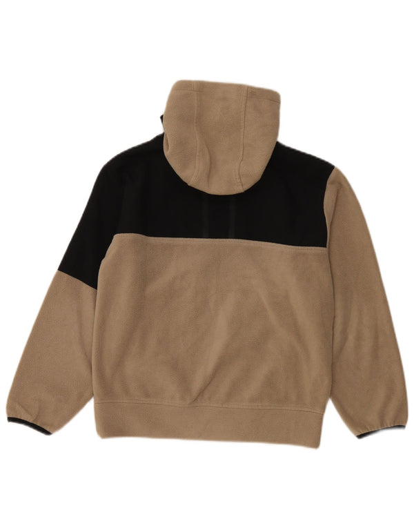 Maglione in pile con cappuccio Zara per ragazzi 9-10 anni Beige Colourblock