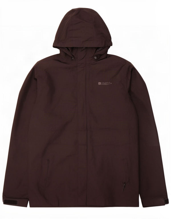 Giacca antipioggia con cappuccio da ragazzo Mountain Warehouse 12-13 anni in poliestere nero
