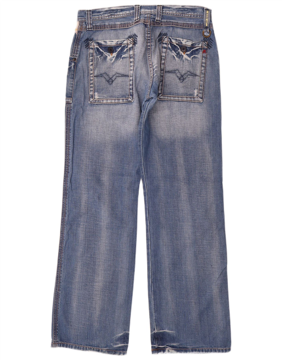 Jeans dritti da uomo Replay W34 L34 cotone blu