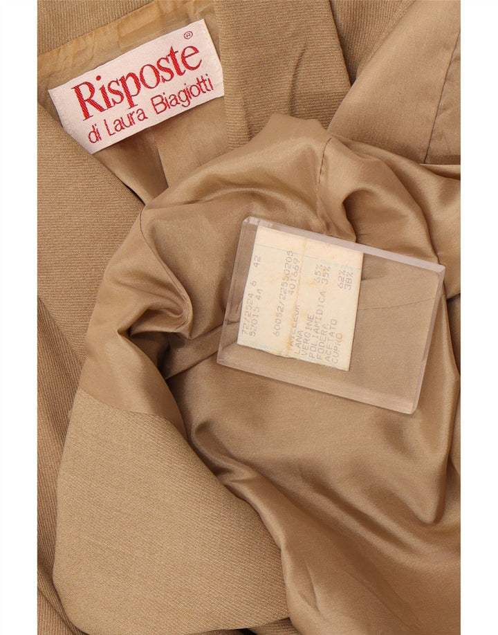 Laura Biagiotti Giacca Blazer a 1 Bottone Risposte da Donna IT 42 Beige Medio