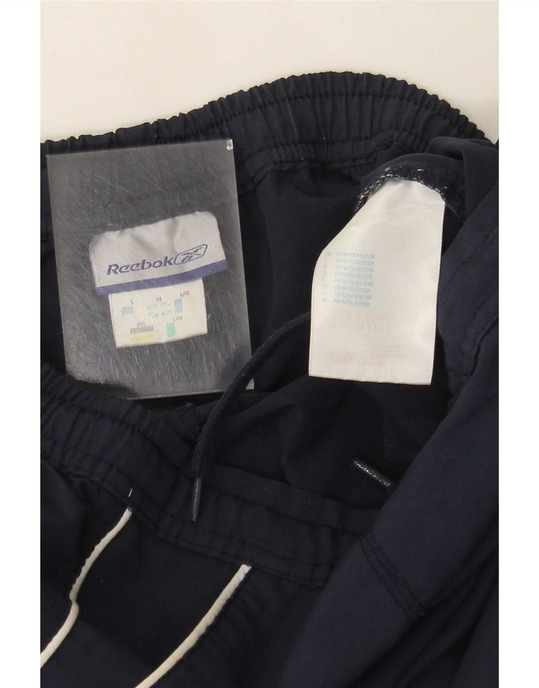 Pantaloncini sportivi Reebok da donna Bermuda UK 14 Large blu navy in poliestere