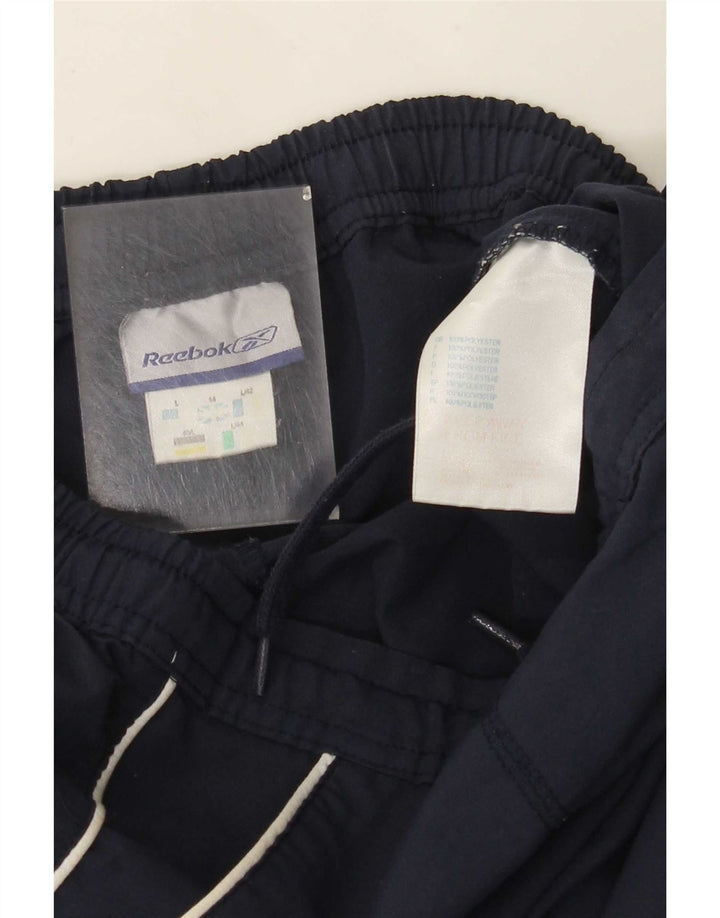 Pantaloncini sportivi Reebok da donna Bermuda UK 14 Large blu navy in poliestere