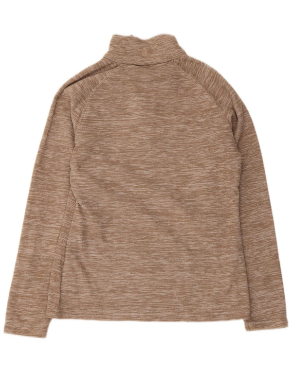 Maglione in pile da donna con collo e zip Mountain Warehouse UK 10 piccolo beige screziato