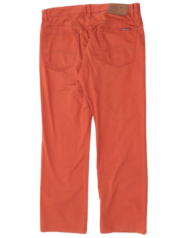 Pantaloni casual dritti da uomo Marlboro Classics W38 L31 Arancioni