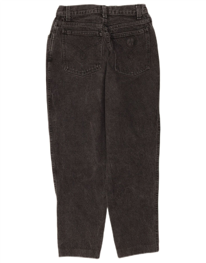 Jeans cropped da donna Moschino W28 L25 cotone nero