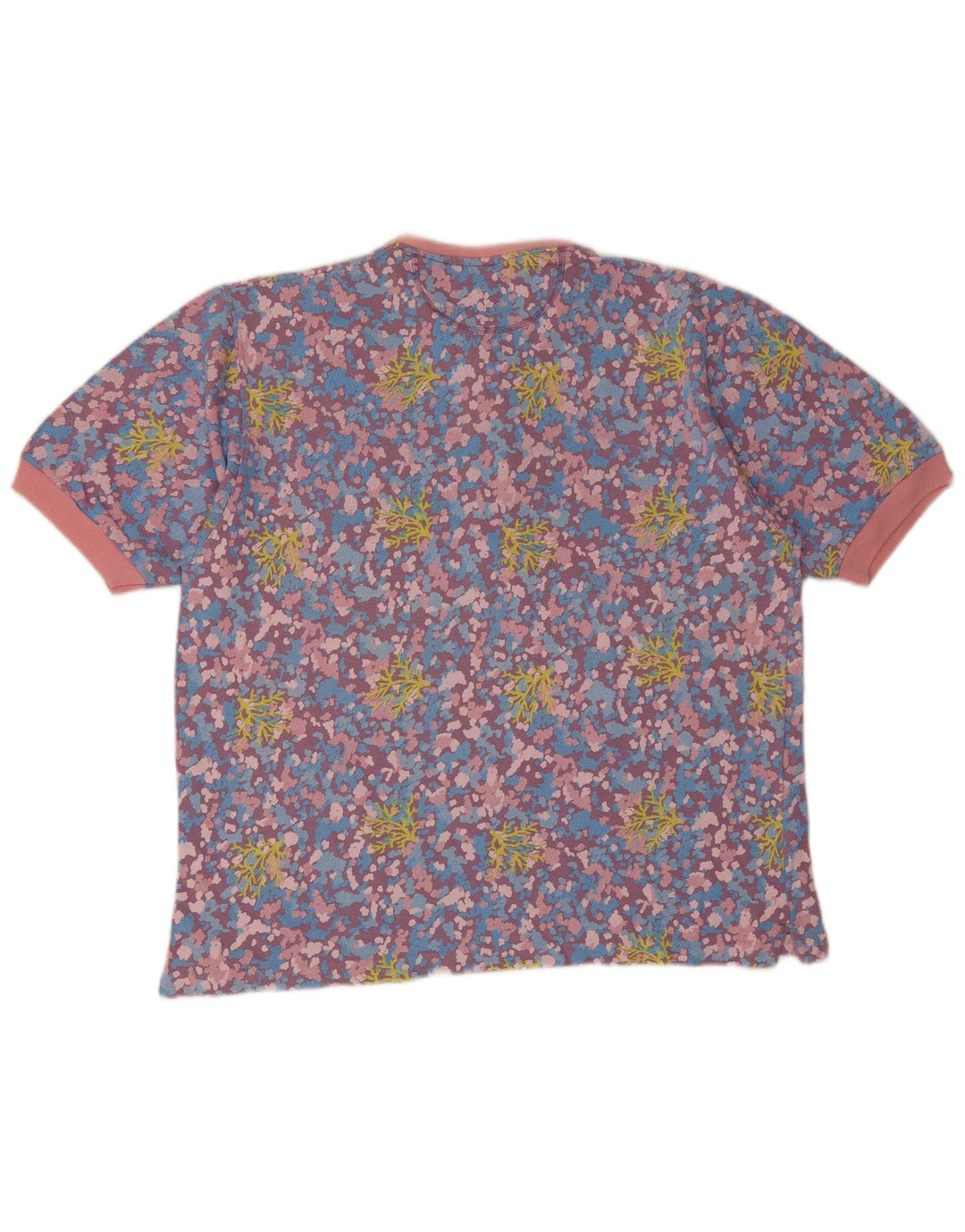 T-shirt da uomo Challenger Top XL in cotone floreale multicolore