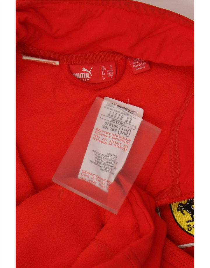 Giacca da tuta grafica Puma da uomo Ferrari piccola rossa in poliestere