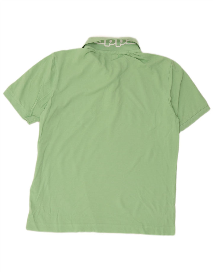 Polo grafica da uomo Kappa grande in cotone verde