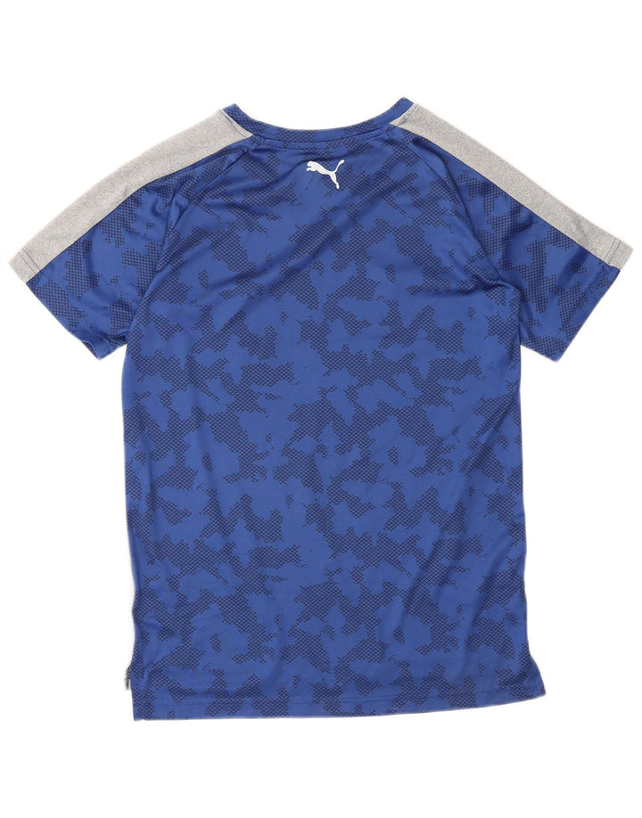 T-shirt grafica PUMA per ragazzi, 14-15 anni, grande, in poliestere color block grigio