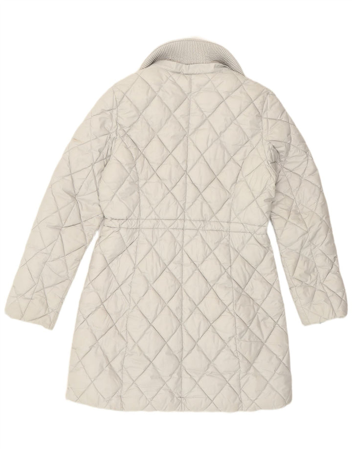 Cappotto trapuntato da donna Guess UK 14 poliestere bianco medio