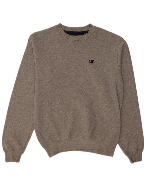 Felpa da uomo CHAMPION Maglione piccolo in cotone grigio