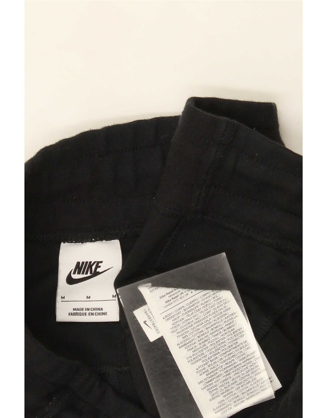 Pantaloni della tuta cargo Nike da uomo, pantaloni da jogging, cotone medio nero