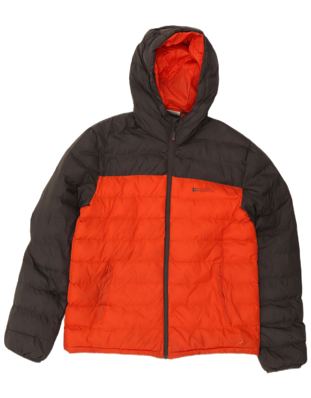 Giacca imbottita con cappuccio da uomo Mountain Warehouse UK 38 Colorblock grigio medio