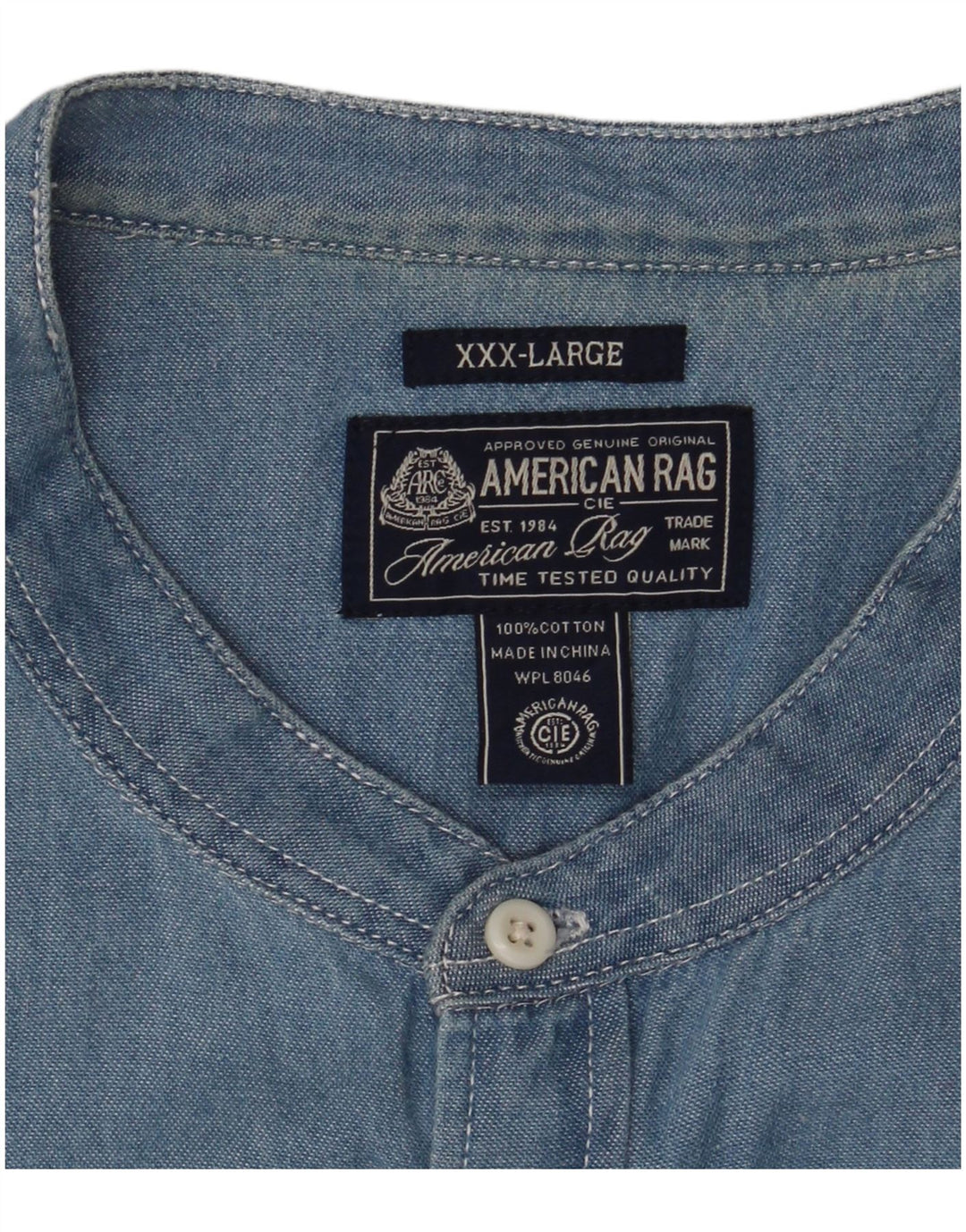 Camicia di jeans da uomo AMERICAN RAG 3XL cotone blu