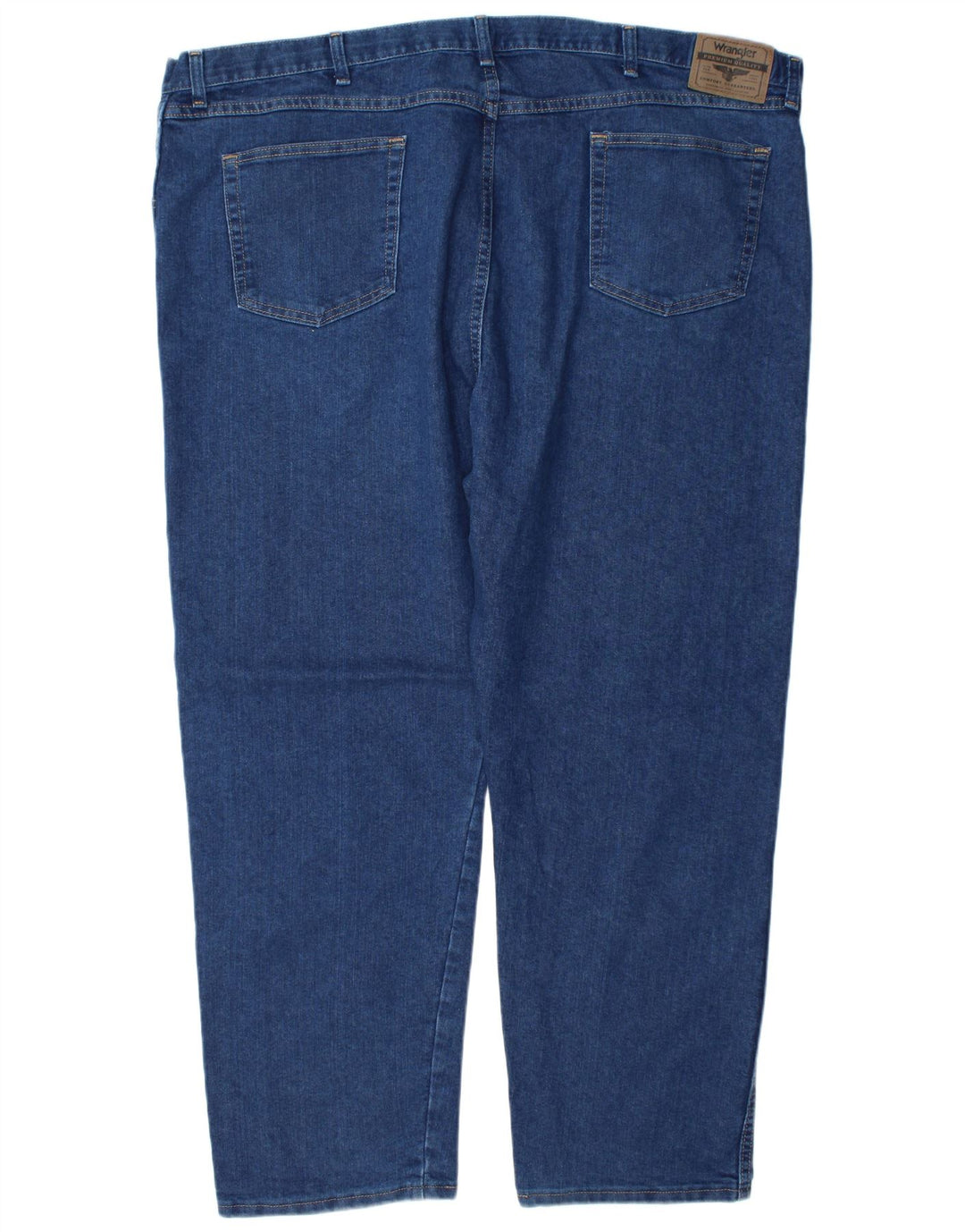 Jeans dritti da uomo Wrangler vestibilità regolare W48 L30 cotone blu