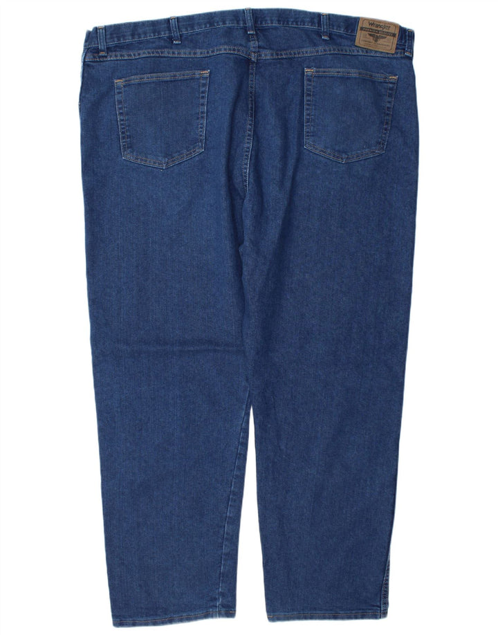 Jeans dritti da uomo Wrangler vestibilità regolare W48 L30 cotone blu
