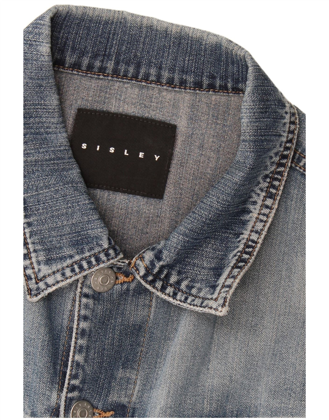Giacca di jeans da uomo Sisley UK 36 piccola blu