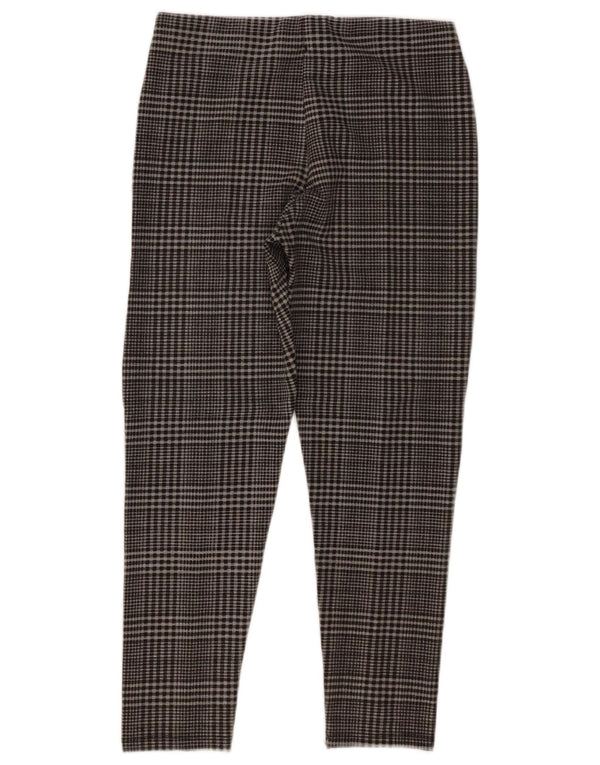 Pantaloni casual slim per ragazze Zara 13-14 anni W26 L23 poliestere a quadri grigi