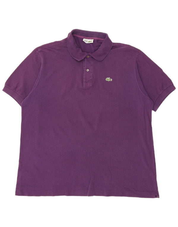 Polo da uomo Lacoste taglia 7 2XL cotone viola