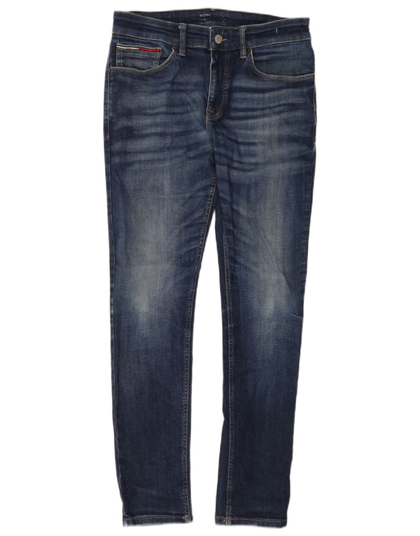 Tommy Hilfiger Uomo Austin Skinny Jeans W31 L29 Blu Navy Cotone