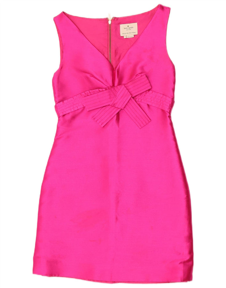 Abito tubino senza maniche da donna Kate Spade US 4 piccolo poliestere rosa