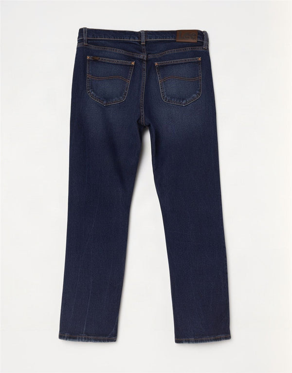 Jeans slim leggendari da uomo Lee W38 L30 cotone blu navy