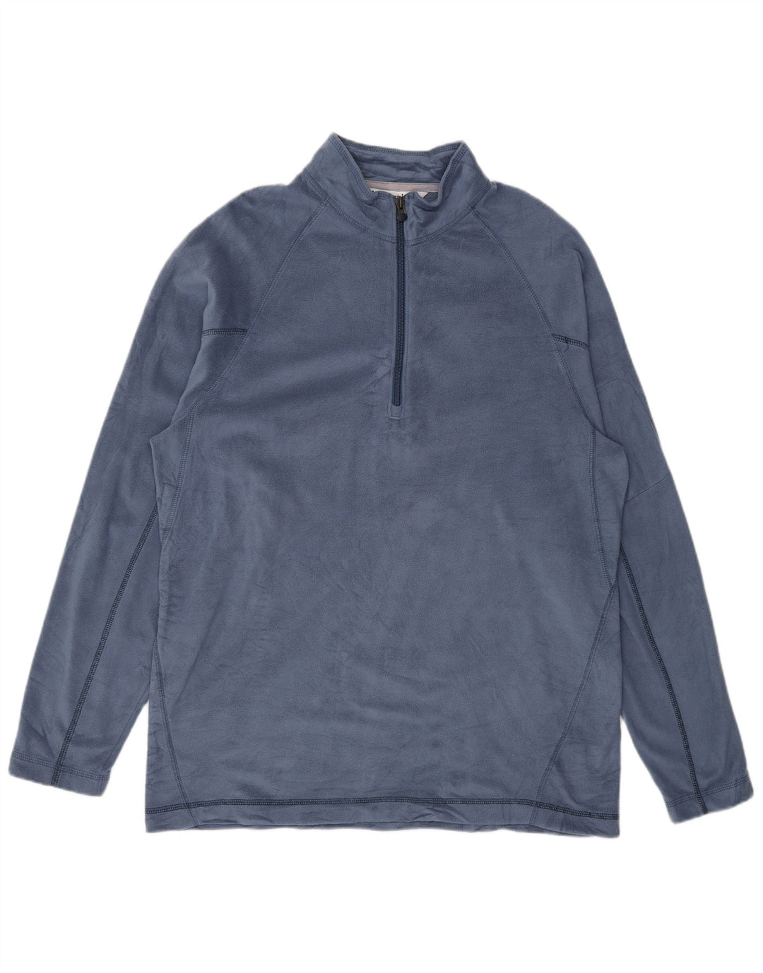 Maglione in pile da uomo Columbia con zip e collo in poliestere blu medio