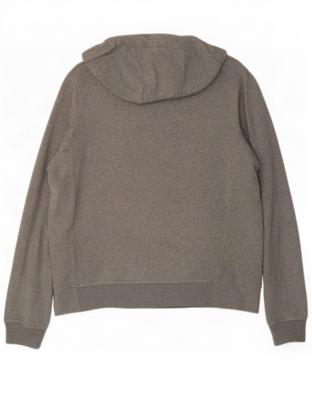 Felpa con cappuccio e zip Nike da uomo in cotone screziato grigio medio