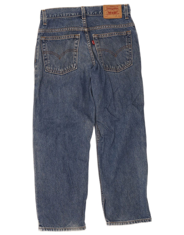 Levi's Uomo 550 Jeans cropped vestibilità rilassata effetto invecchiato W29 L25 cotone blu