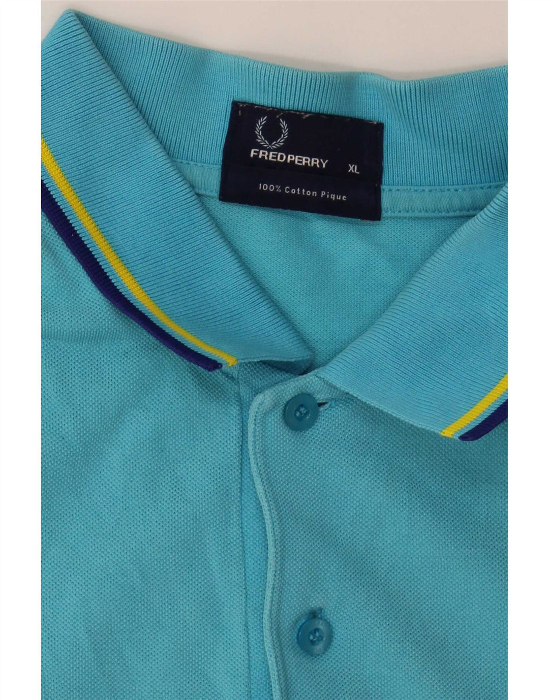 Polo da uomo Fred Perry XL in cotone a righe blu