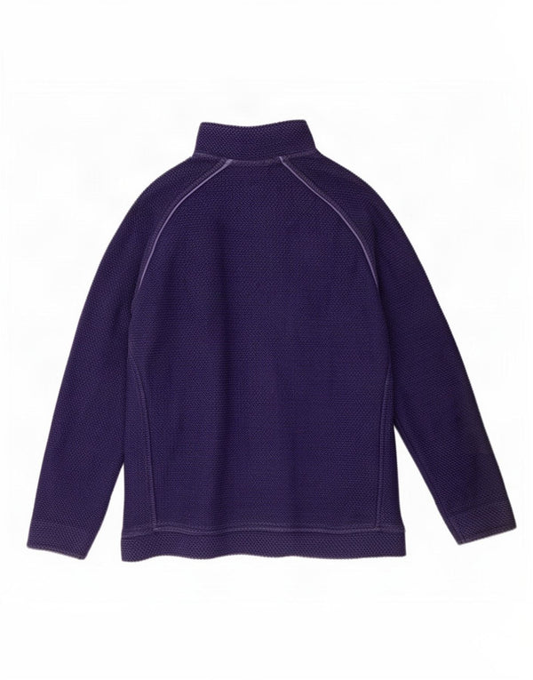 Weird Fish Mens Zip Neck Sweatshirt Jumper 2XL Purple Cotton