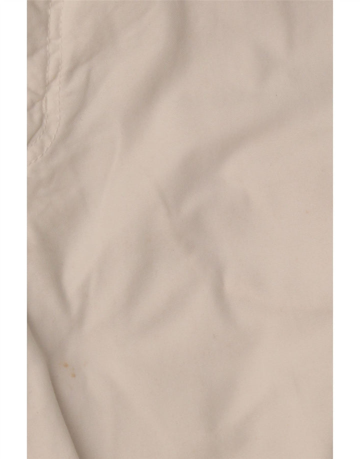 VINTAGE Mens Straight Cargo Trousers W40 L32 White Cotton