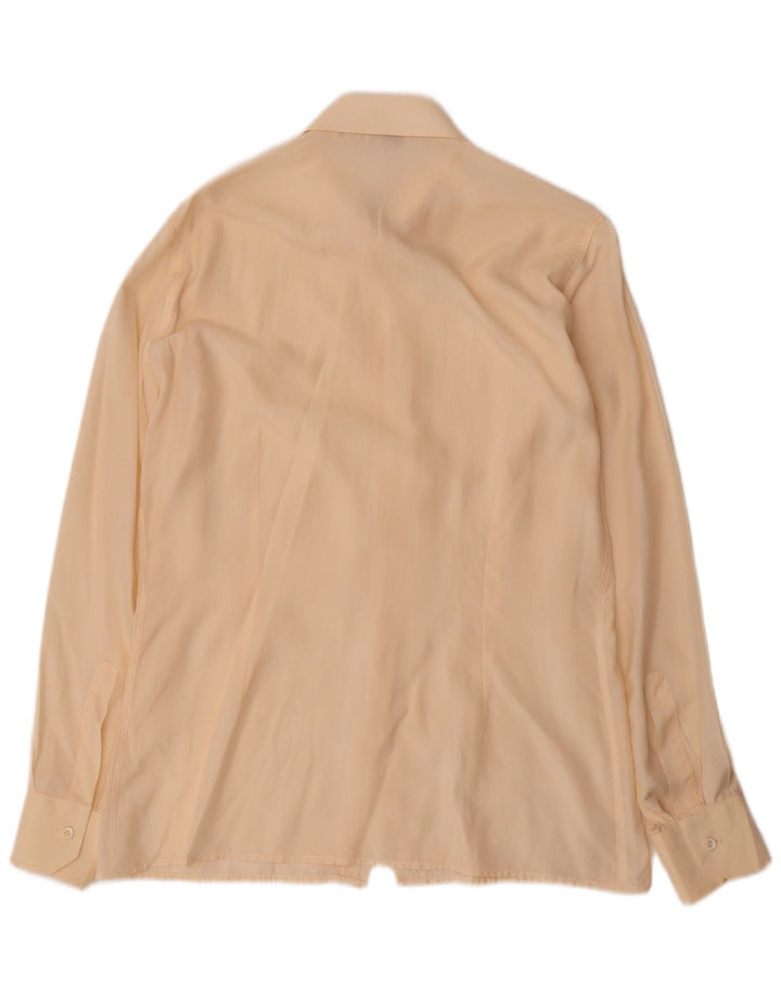 Camicia da uomo vintage taglia 37 14 1/2 piccola beige