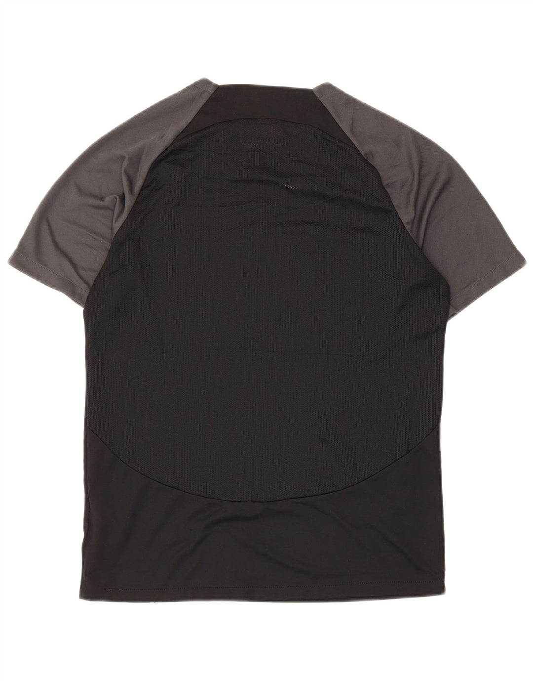 T-shirt Nike da uomo Dri Fit, top in poliestere color block medio nero
