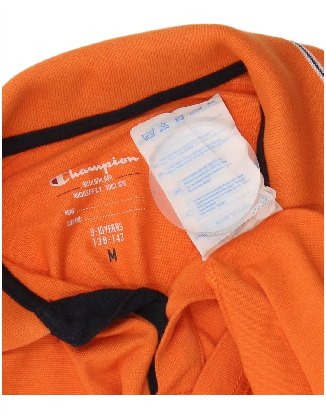 Polo Champion da bambino 9-10 anni in cotone arancione