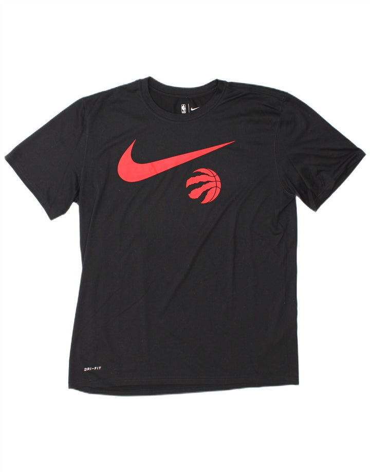T-shirt grafica Nike Dri Fit da uomo, grande, in poliestere nero