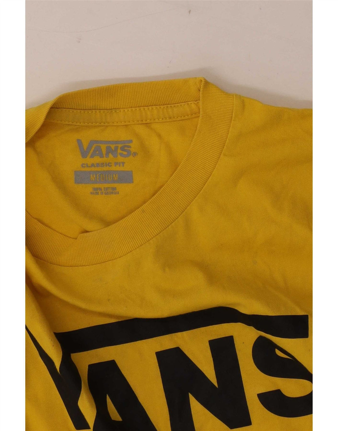 T-shirt grafica da uomo con vestibilità classica Vans, cotone giallo medio