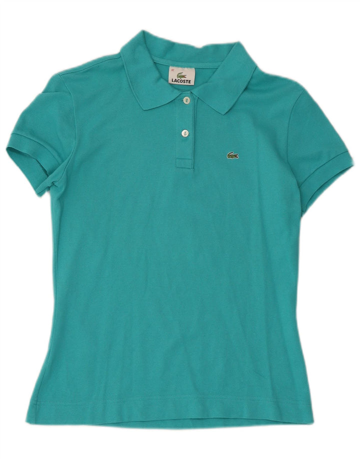 Polo da donna Lacoste taglia 42 grande in cotone blu