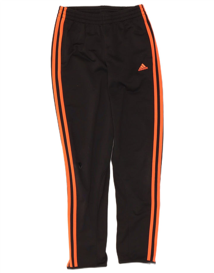 Pantaloni della tuta da ragazzo Adidas 11-12 anni in poliestere nero