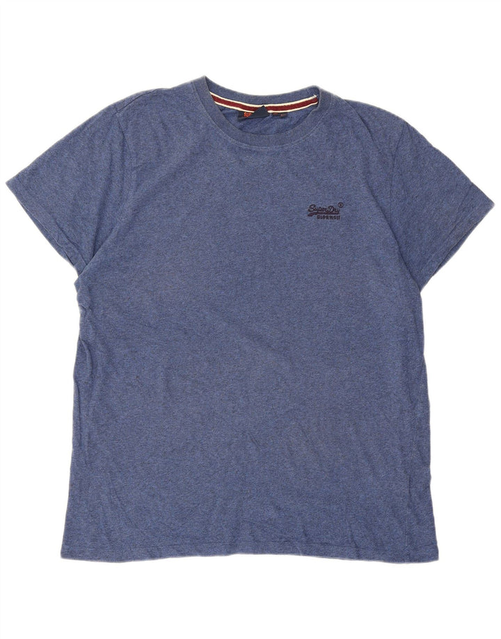 T-shirt da uomo Superdry Top 2XL cotone chiazzato blu