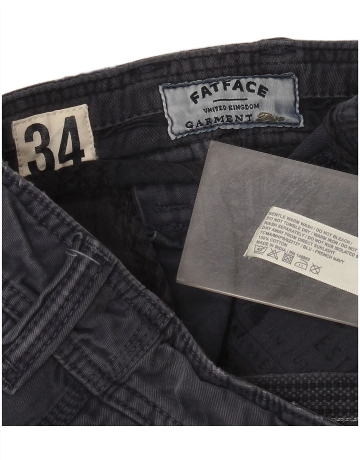 Pantaloncini chino da uomo Fat Face W34 Large in cotone blu navy