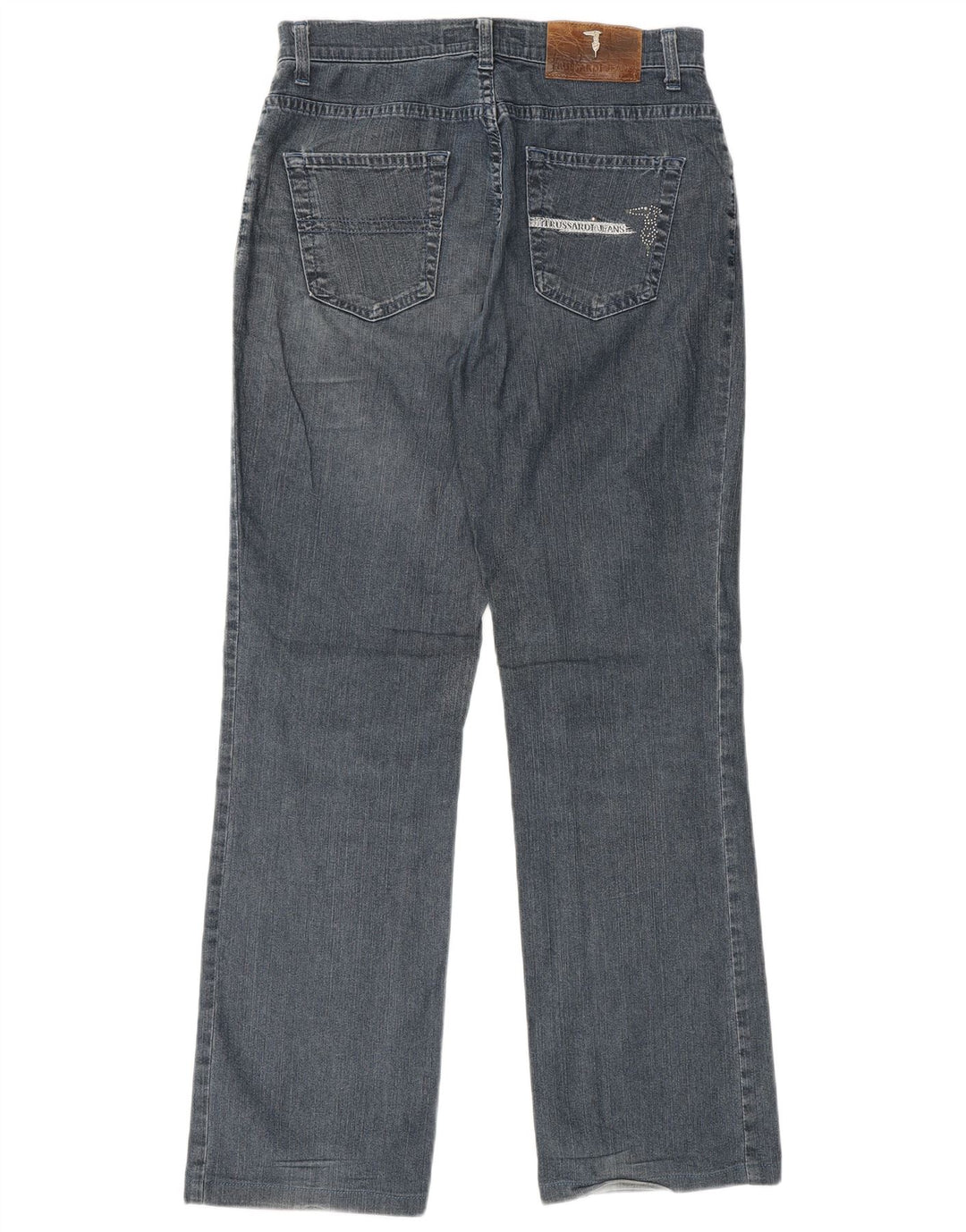 Jeans Dritti Donna TRUSSARDI W27 L29 Blu Cotone