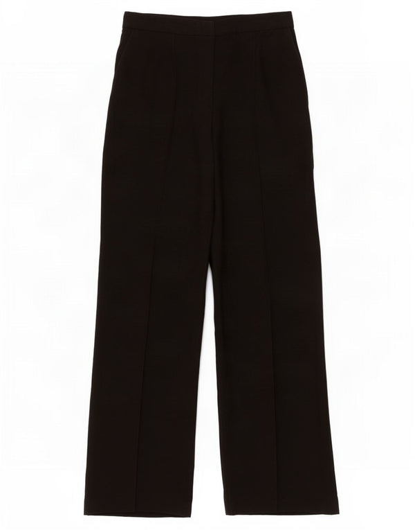Pantaloni chino a gamba larga da donna Topshop UK 12 medi W28 L31 neri