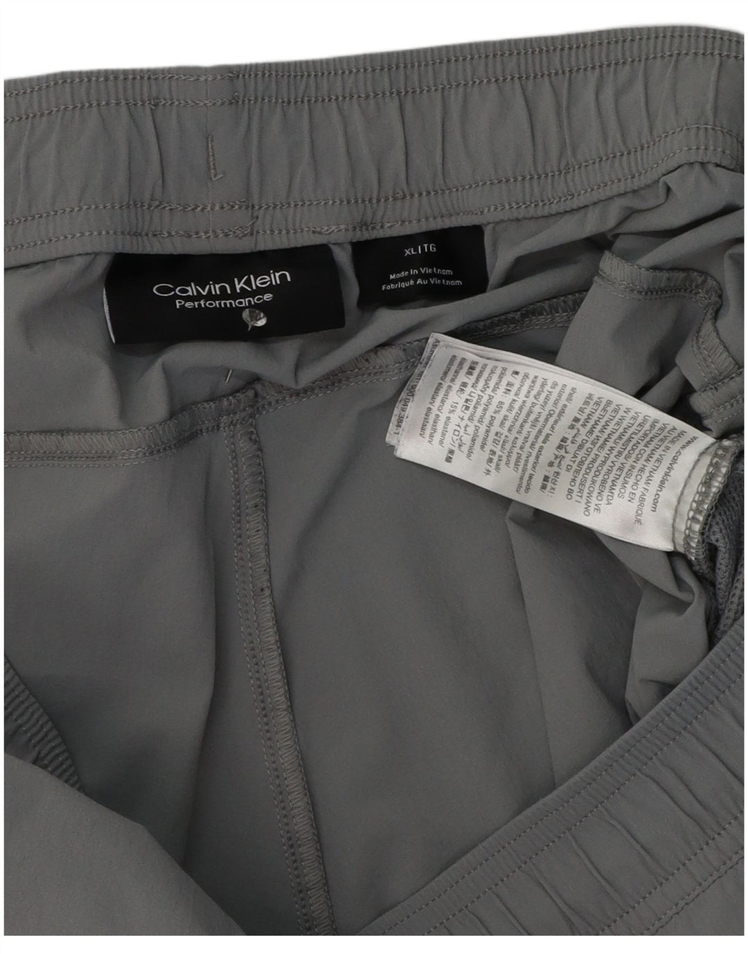Pantaloncini sportivi da uomo Calvin Klein Performance XL Grigio Colourblock Poliestere